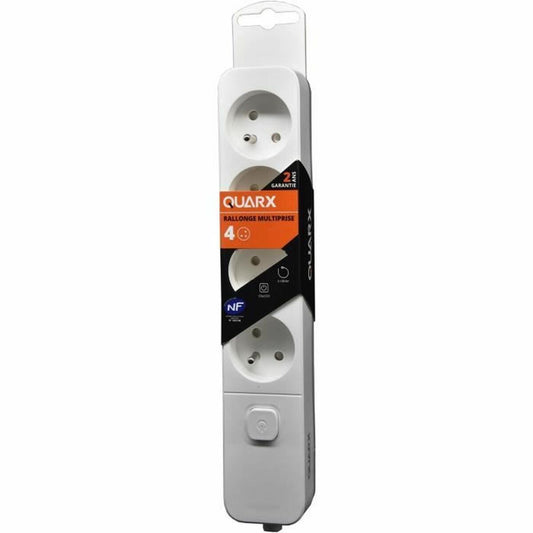 4-socket plugboard with power switch QUARX (1,5 m)