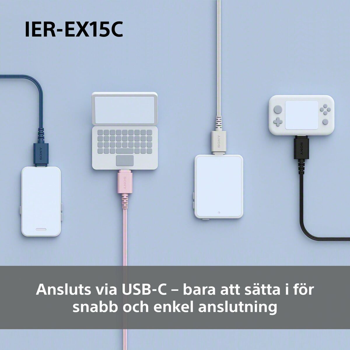 Headphones Sony IEREX15CB