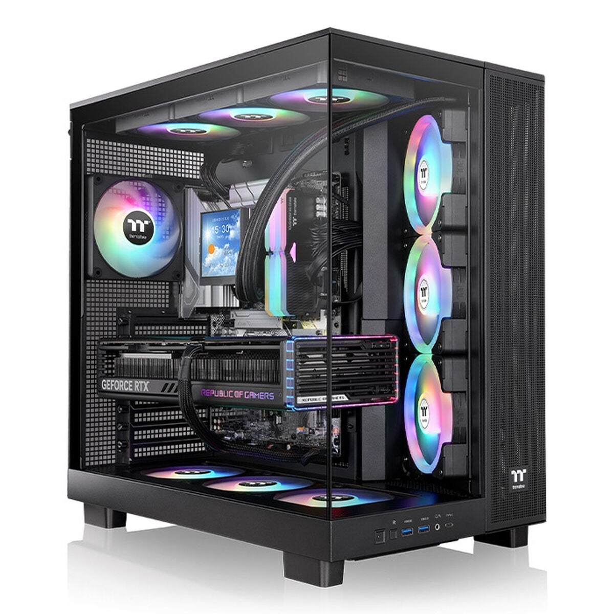 ATX Semi-tower Box THERMALTAKE View 380 XL TG ARGB Black