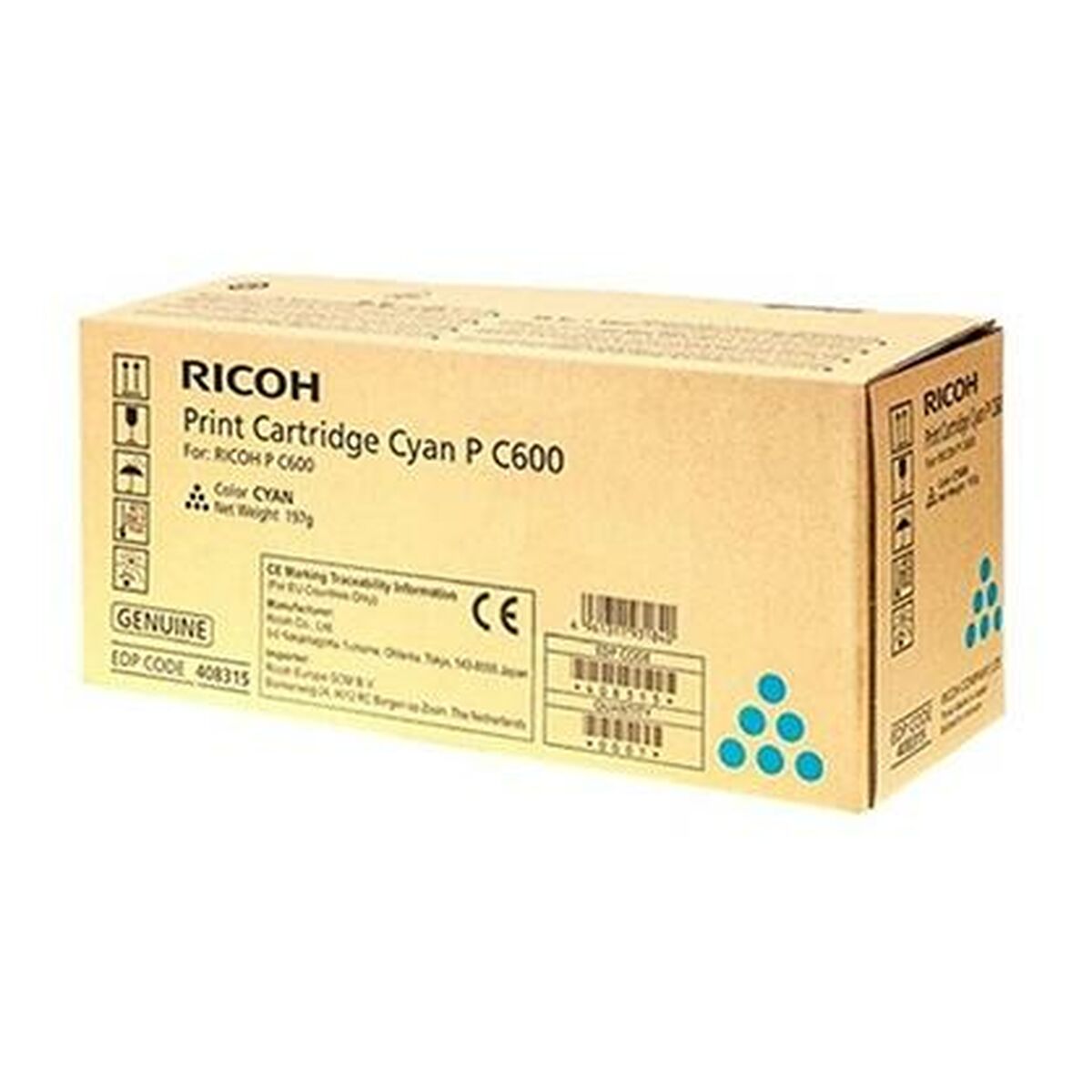 Toner Ricoh 408315 Cyan