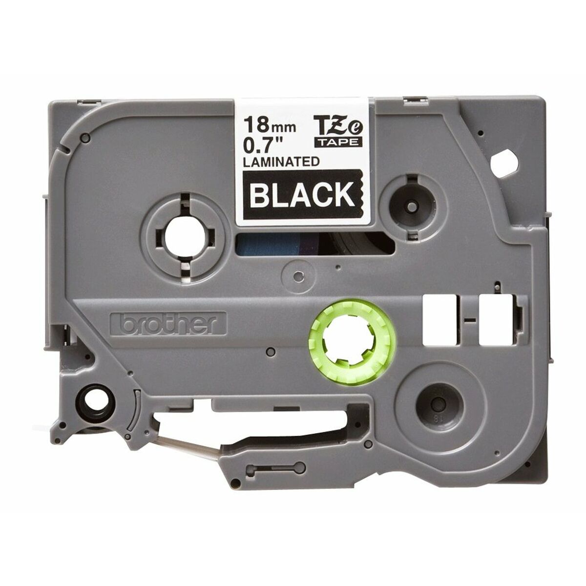Laminated Tape for Labelling Machines Brother TZE345 White/Black 18mm
