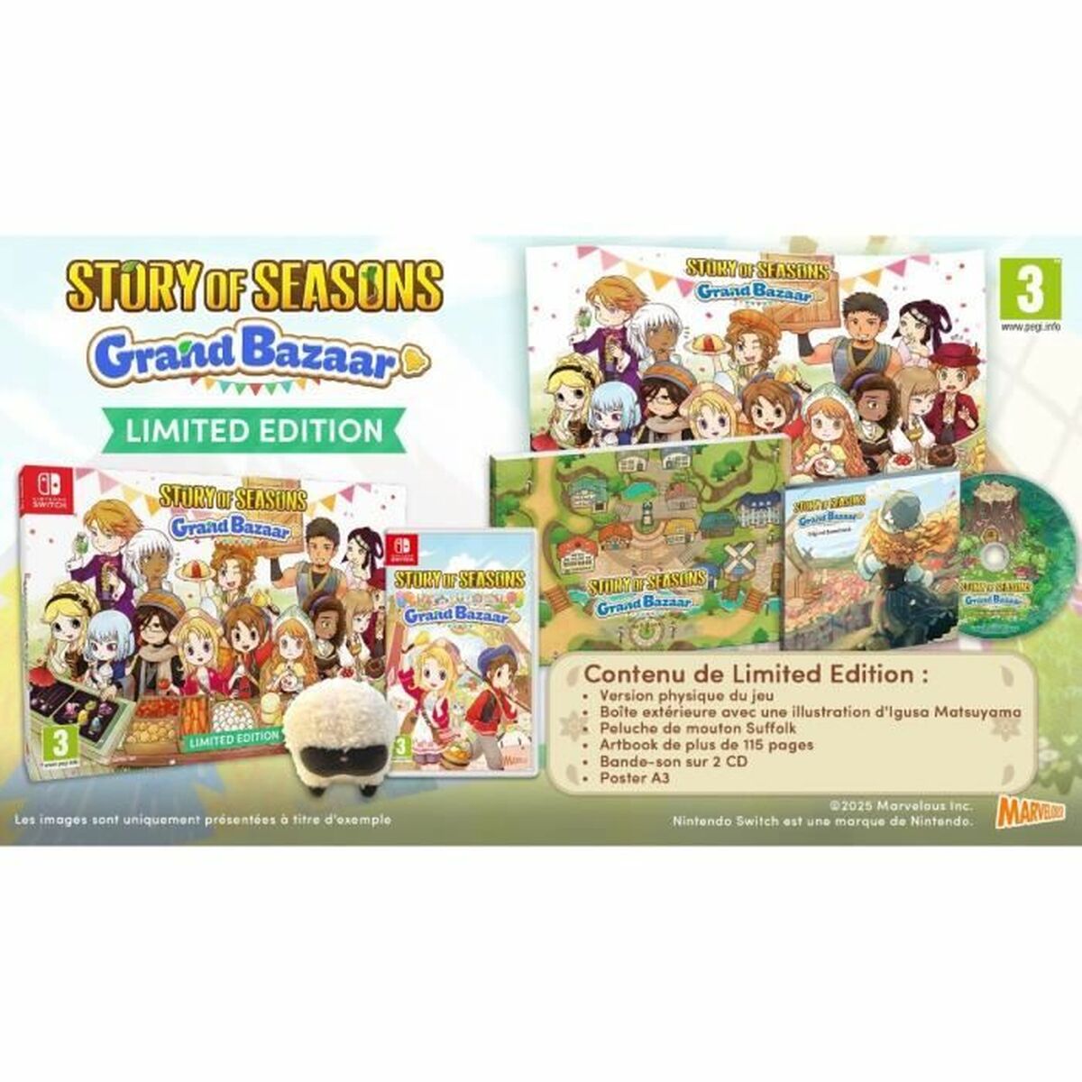 Video game for Switch Just For Games Story of Seasons Grand Bazaar : Limited Edition