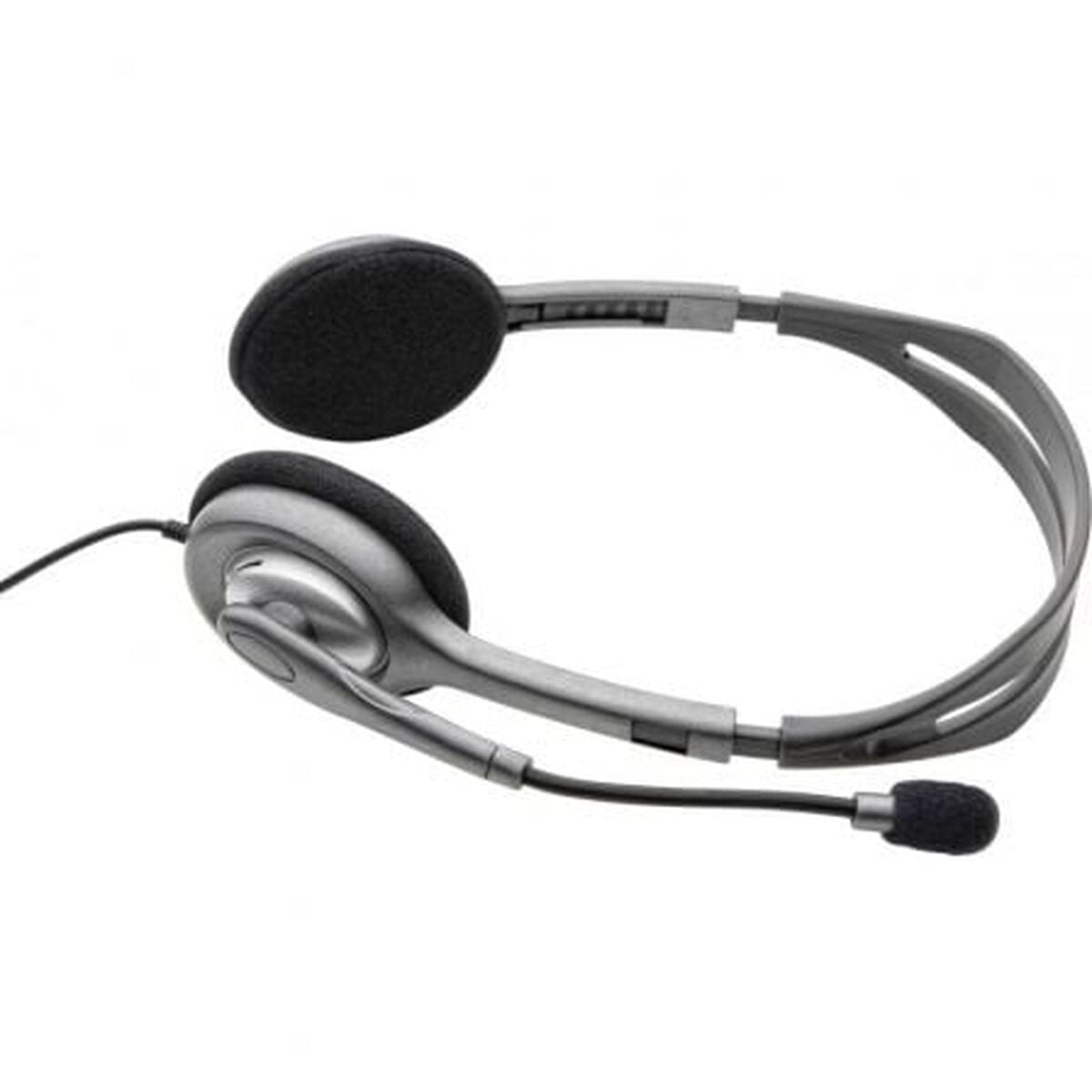Headphones with Microphone Logitech LGT-H110 Grey