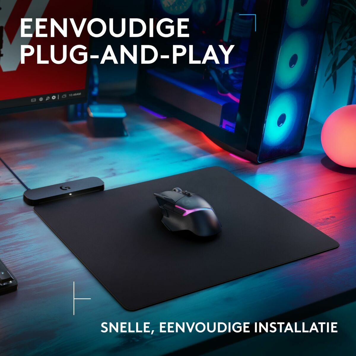 Non-slip Mat Logitech Black