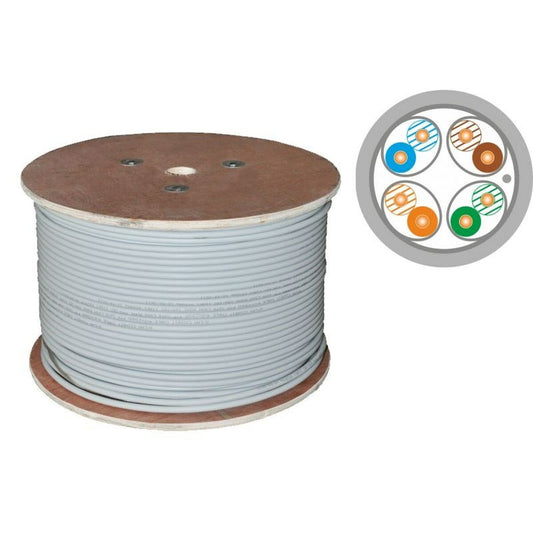 FTP Category 6 Rigid Network Cable Alantec KIFF6ALSOH500D Grey 500 m