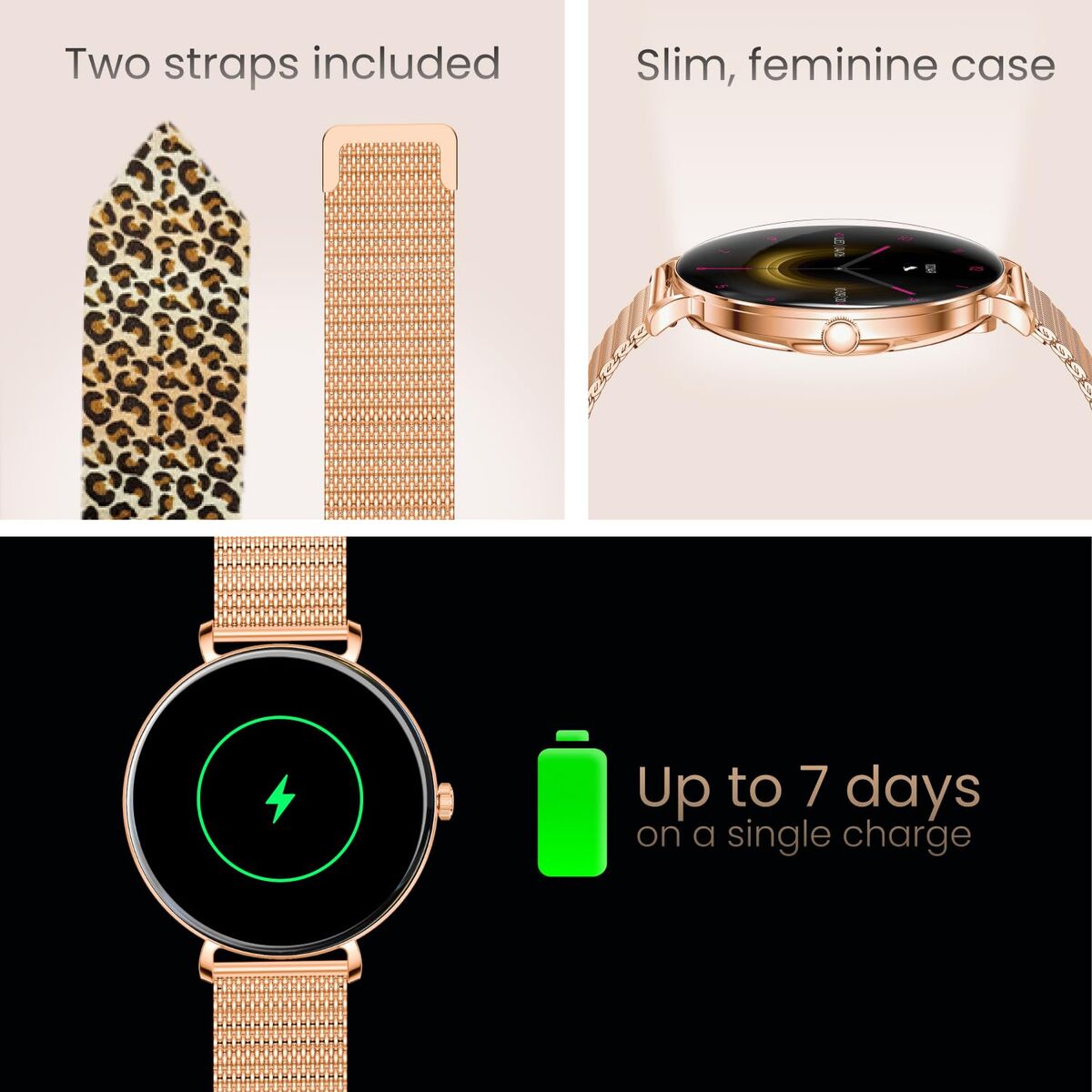 Smartwatch Forever GSM192769 Pink 1,43"