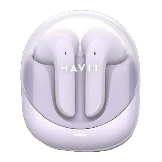 Wireless Earphones with Charging Case Havit Modern Buds Purple