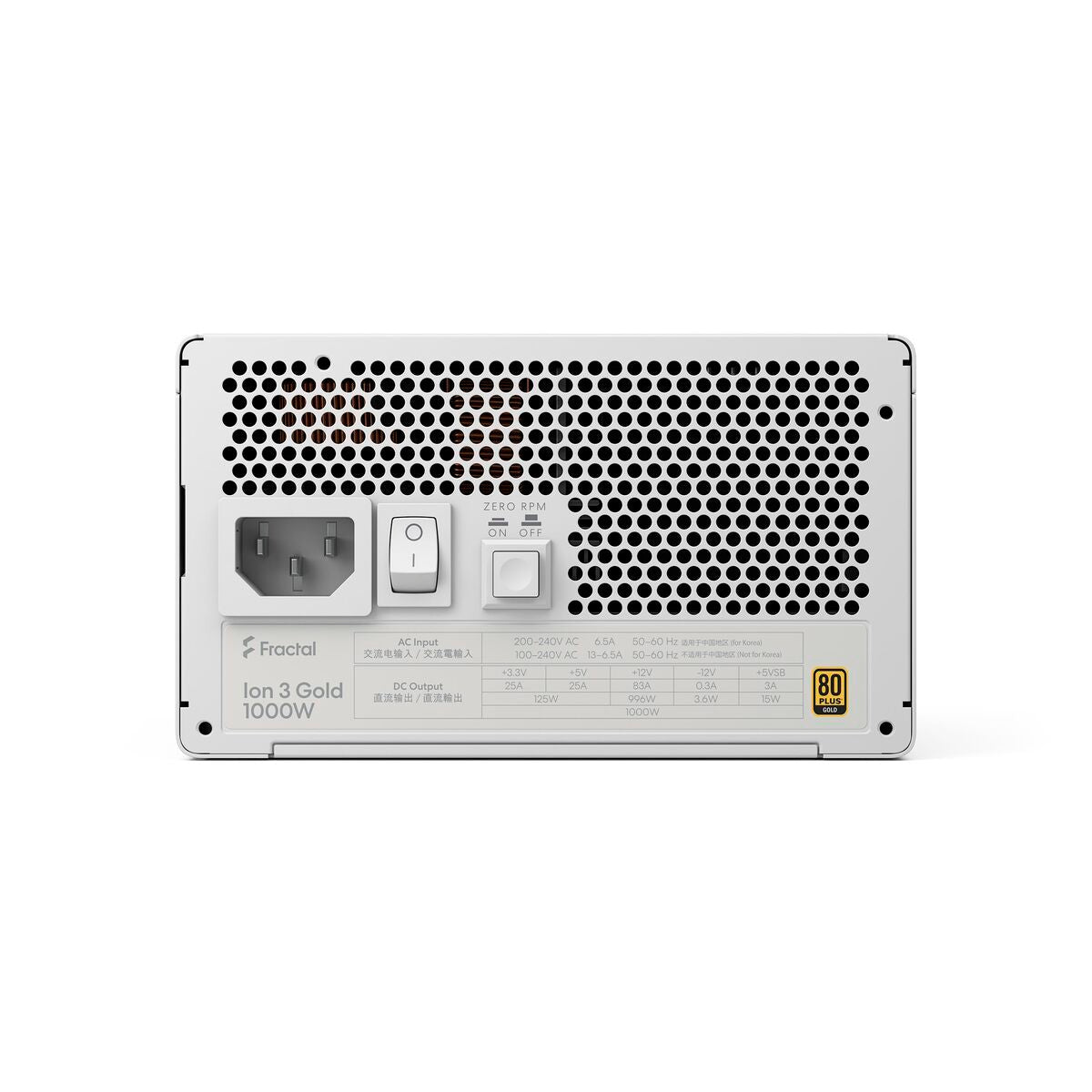 Power supply Fractal Design FD-P-IA3G-101-EU-WT 1000 W 80 Plus Gold