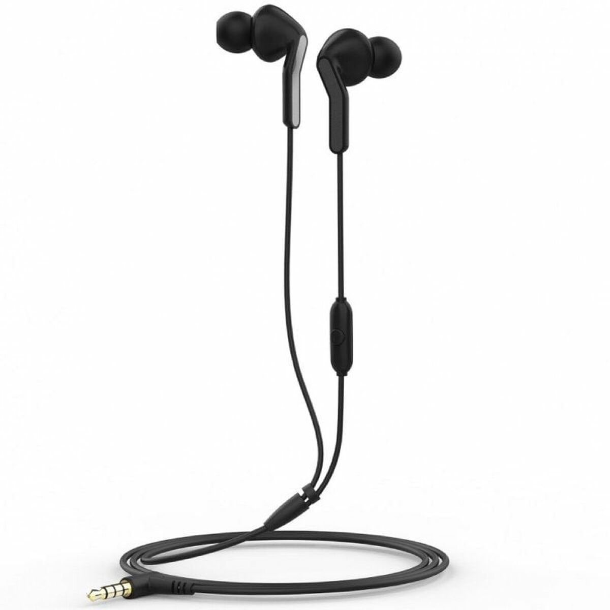 Headphones with Microphone Muvit MCHPH0004 Black