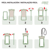 Waterproof case Myway Floating Black Universal 7,2" (7")