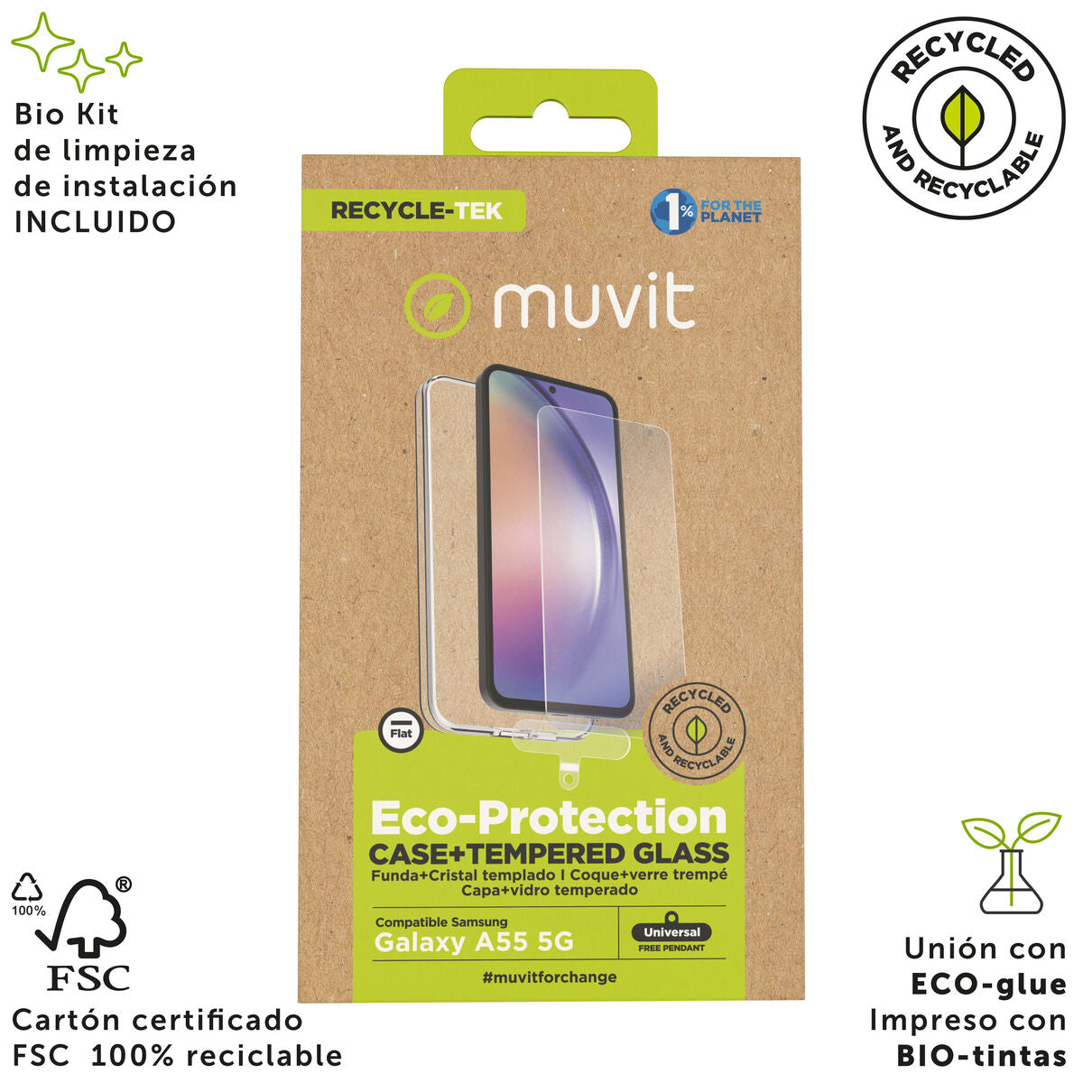 Mobile Case and Protector Muvit for Change Galaxy A55 5G Samsung Galaxy A56