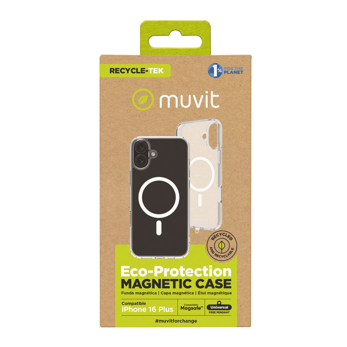 Mobile cover Muvit for Change iPhone 16 Plus Magnetic