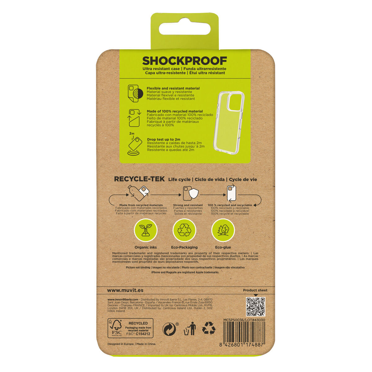 Mobile cover Muvit for Change iPhone 16 Pro Max