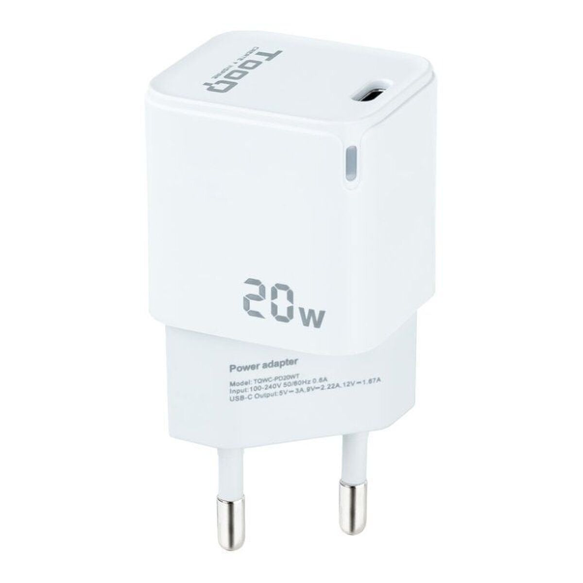 Wall Charger TooQ TQWC-PD20WT White 20 W (1 Unit)