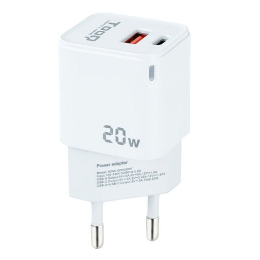 Wall Charger TooQ TQWC-QCPD20WT White 20 W (1 Unit)