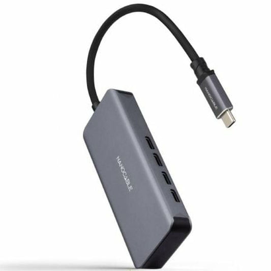 USB Hub NANOCABLE 10.16.4504 Grey