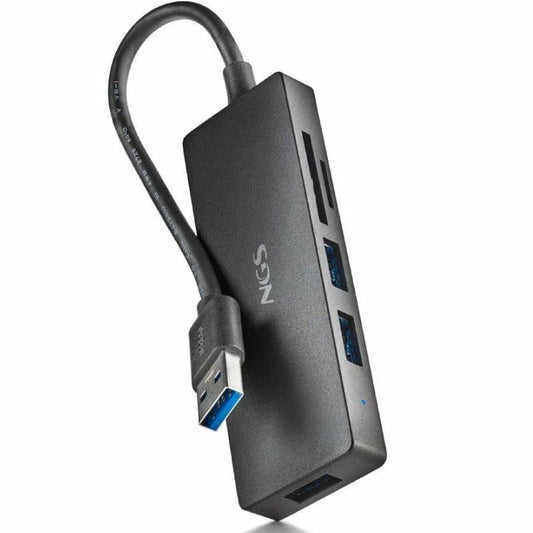 USB Hub NGS IHUBREADER Black