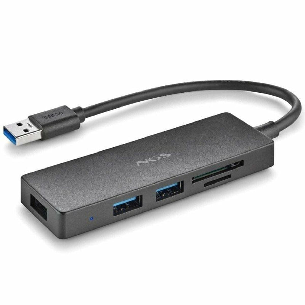 USB Hub NGS IHUBREADER Black
