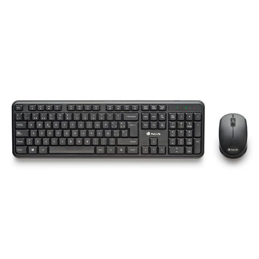 Keyboard and Mouse NGS HARMONYKIT Black