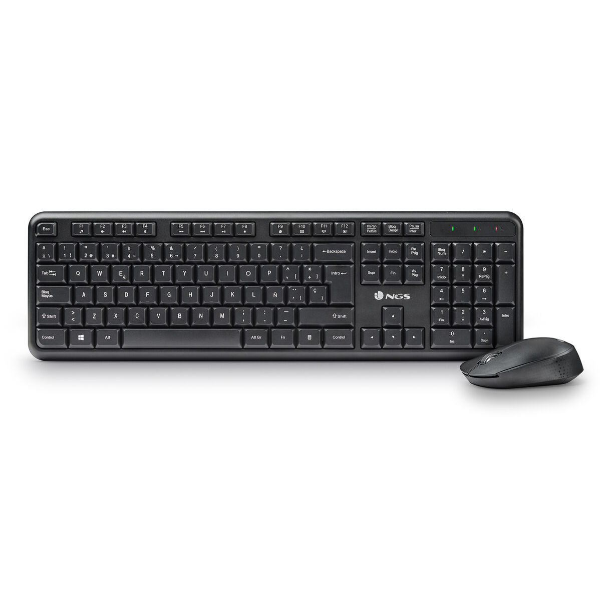 Keyboard and Mouse NGS HARMONYKIT Black