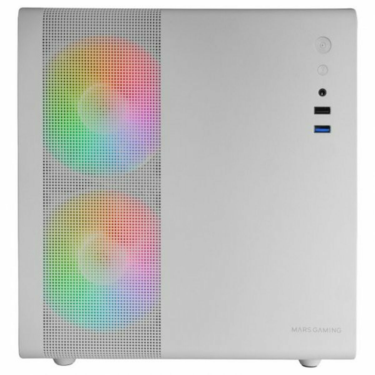 ATX Semi-tower Box Mars Gaming MC400W White Black