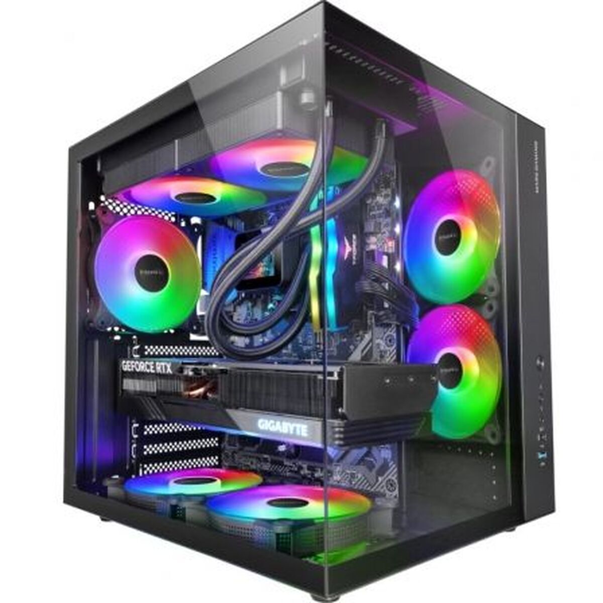 ATX Semi-tower Box Mars Gaming MCVONE Black