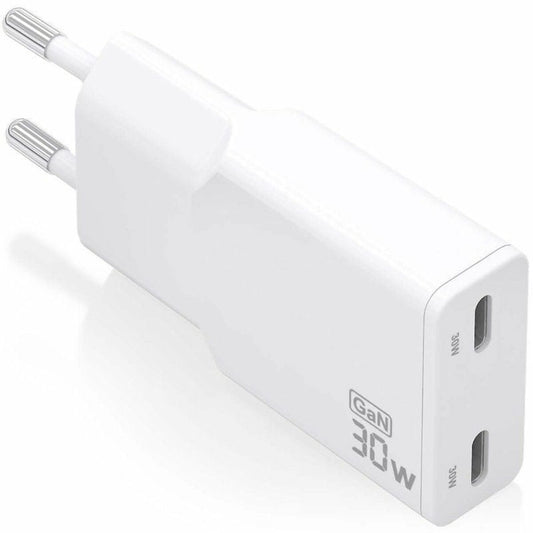 Wall Charger Aisens ASCH-30W2P048-W White 30 W