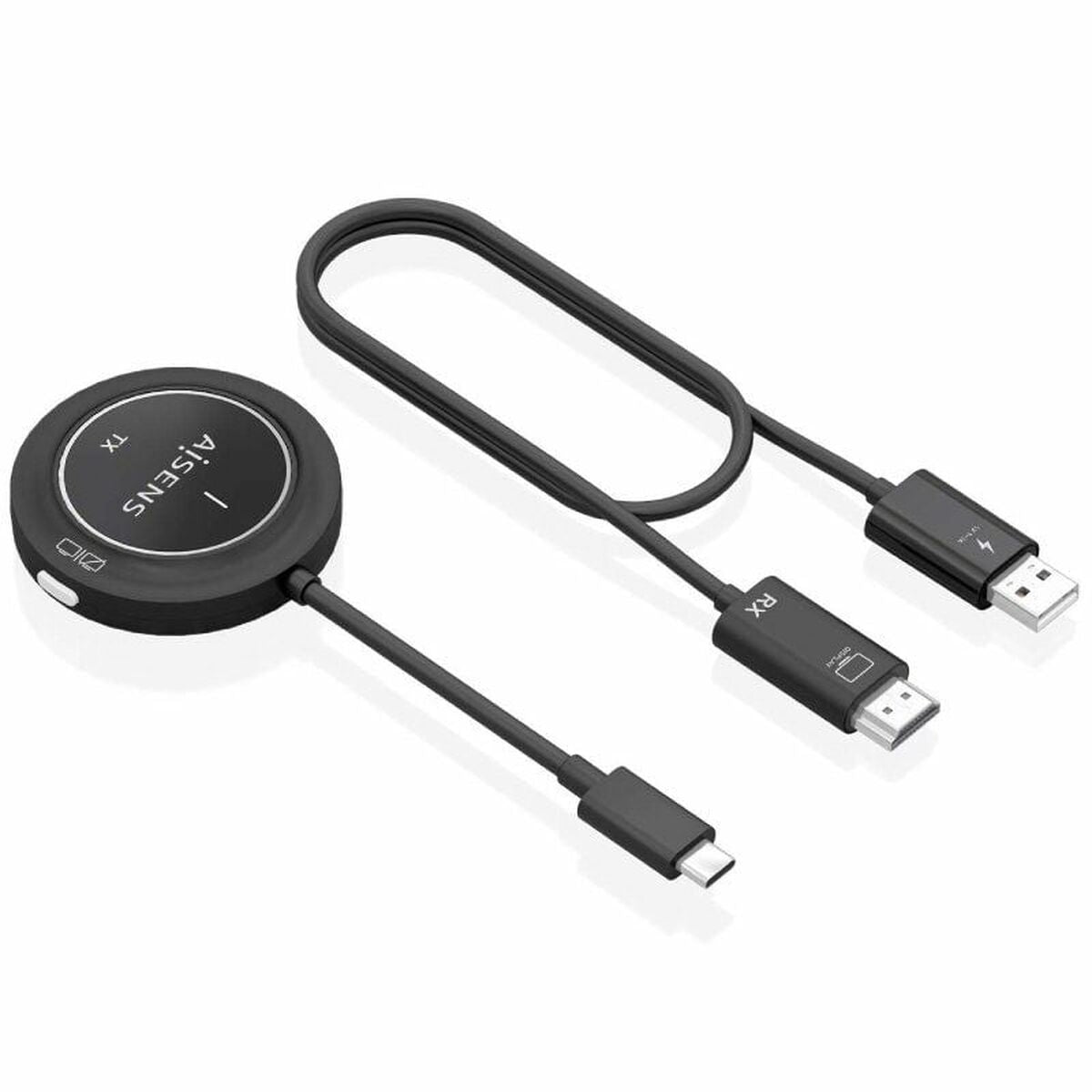 HDMI Cable Aisens ASWL-H2KC30M003-BK Black