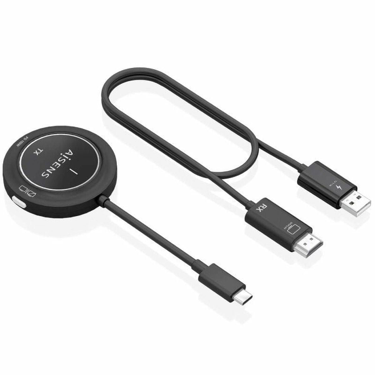 HDMI Cable Aisens ASWL-H2KC30M004-BK Black