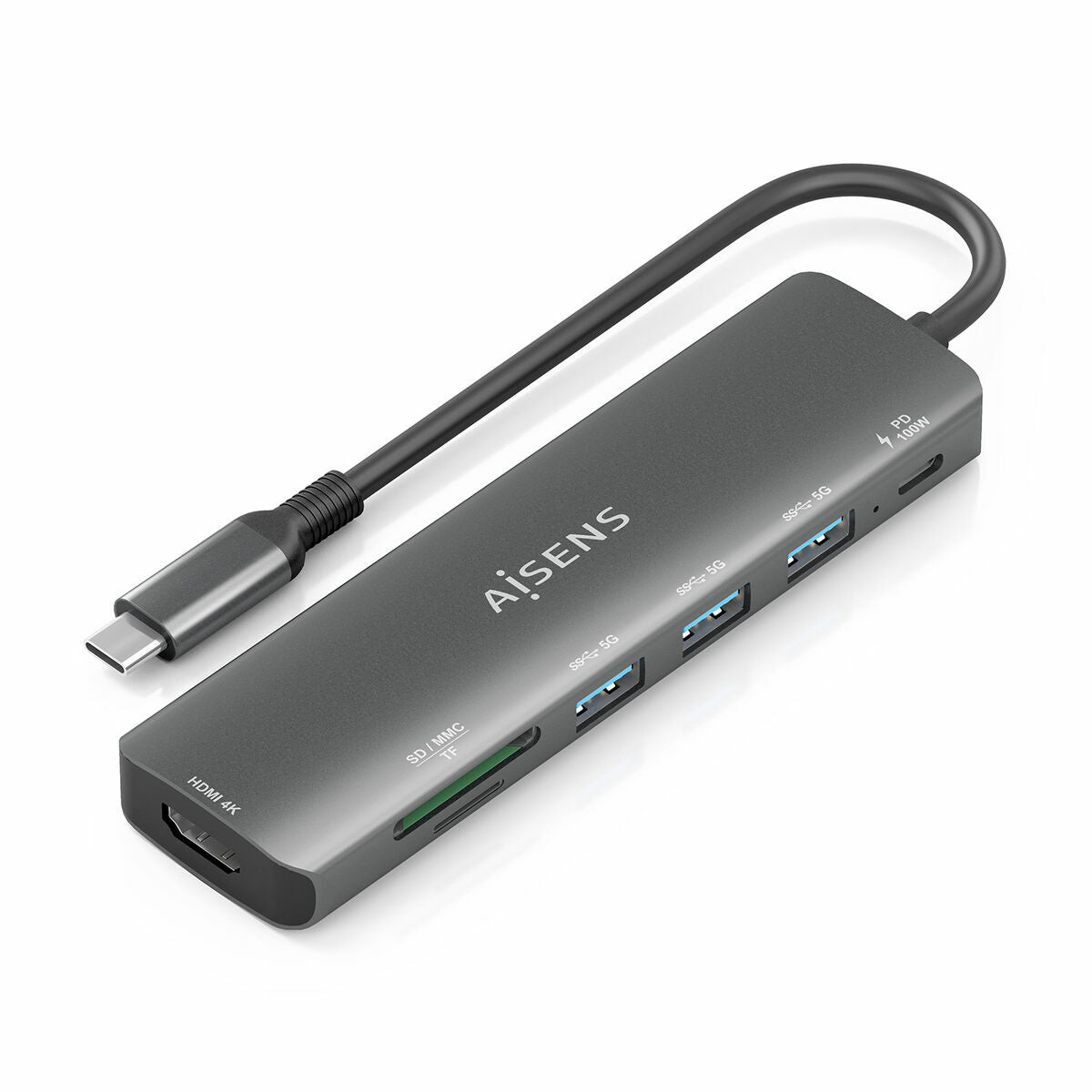 USB Hub Aisens ASUC-7P025-GR