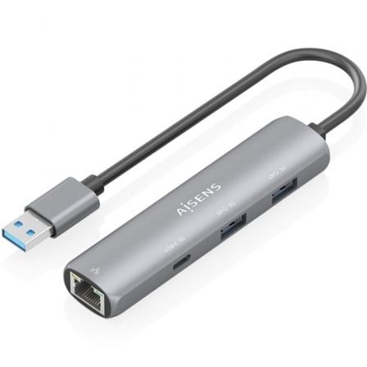 USB Hub Aisens ASUC-4P035-GR Grey