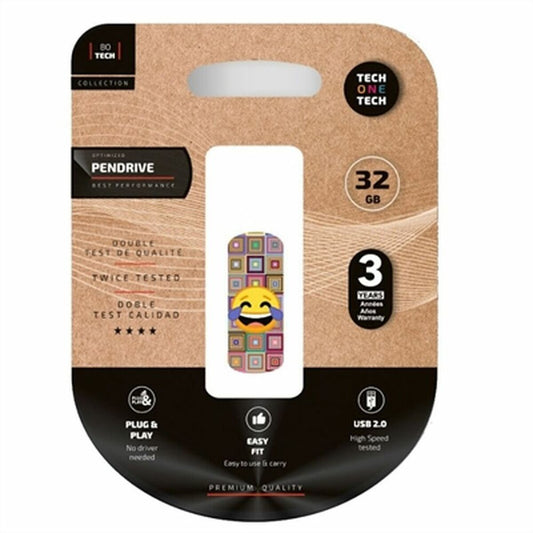 USB stick Tech One Tech TEC4403-32 32 GB Multicolour