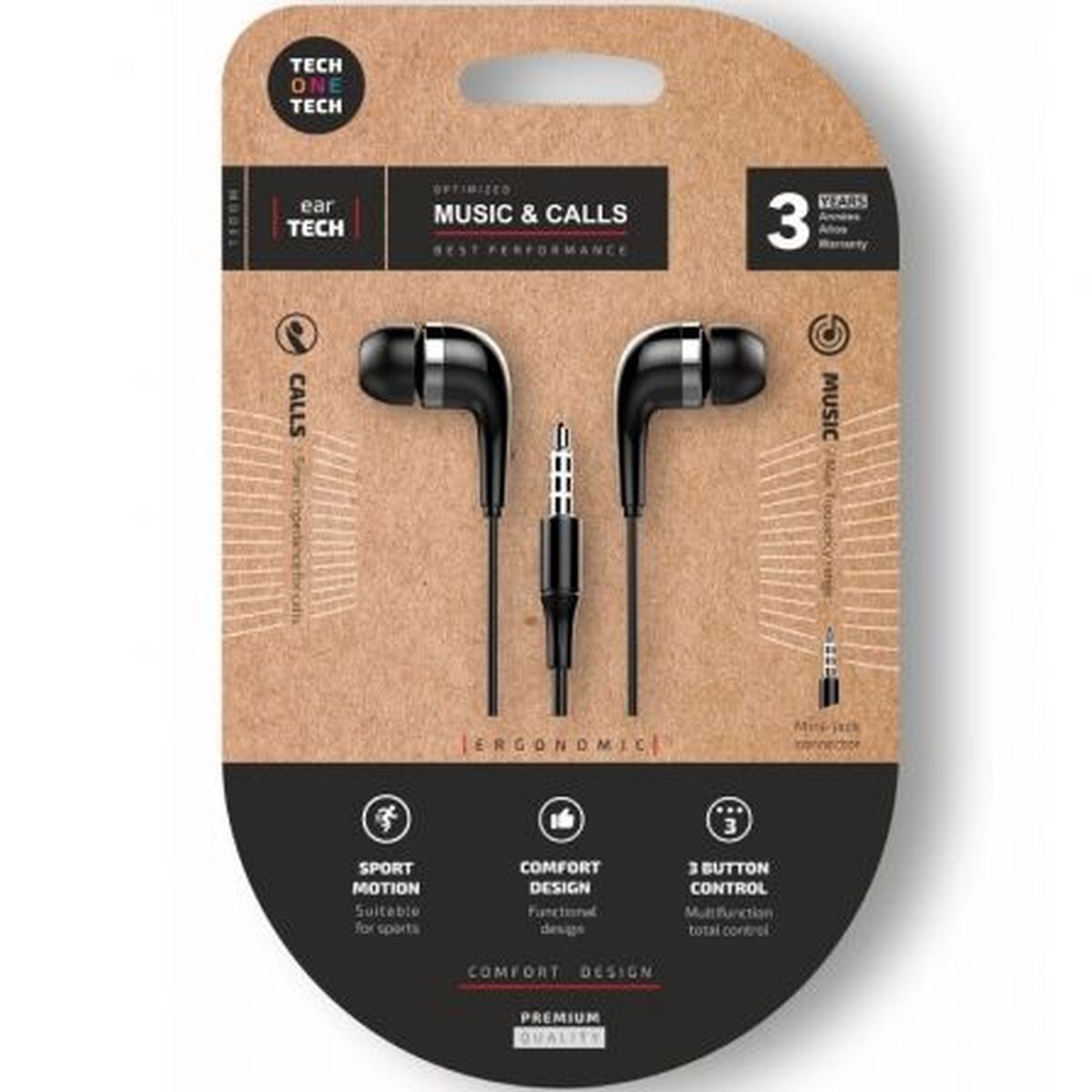 Headphones Tech One Tech TEC1005 Black
