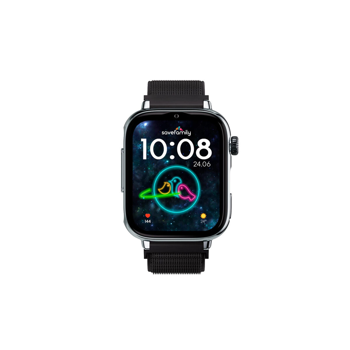 Smartwatch Save Family SW+2 PL/TLBN 1,44” Black Silver