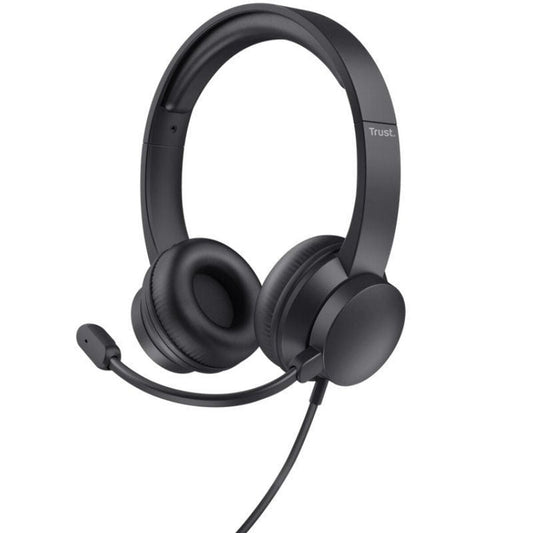 Headphones with Microphone Trust 25087 Black