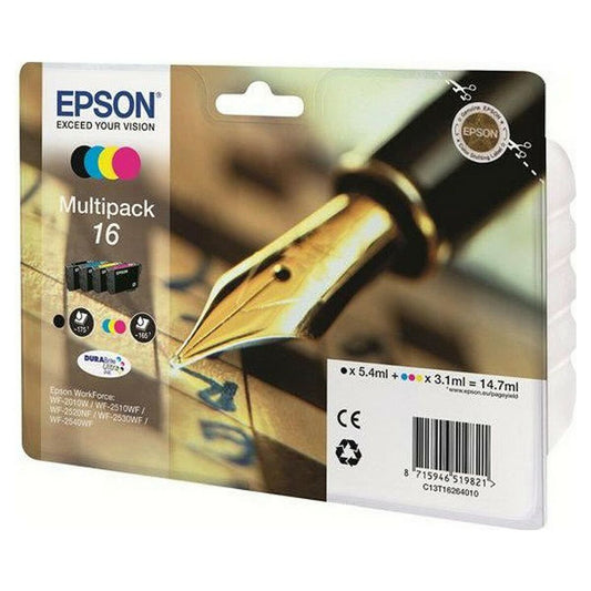Original Ink Cartridge Epson Multipack 16 Yellow Black Cyan Magenta
