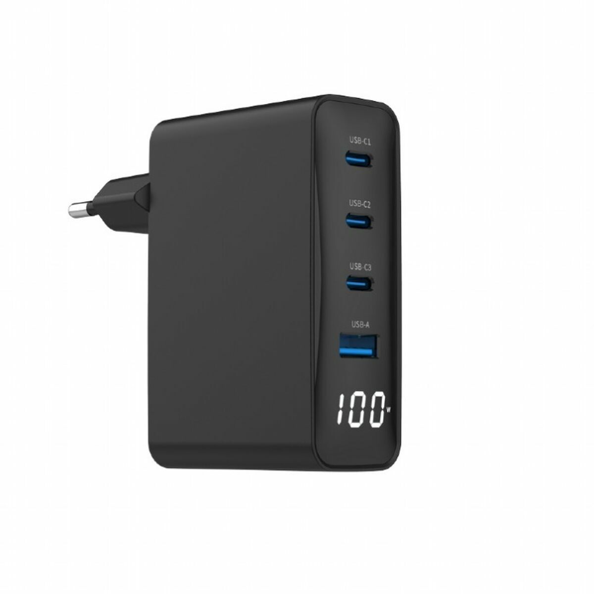 Wall Charger GEMBIRD TA-UC-PDQC100LCD-01-BK
