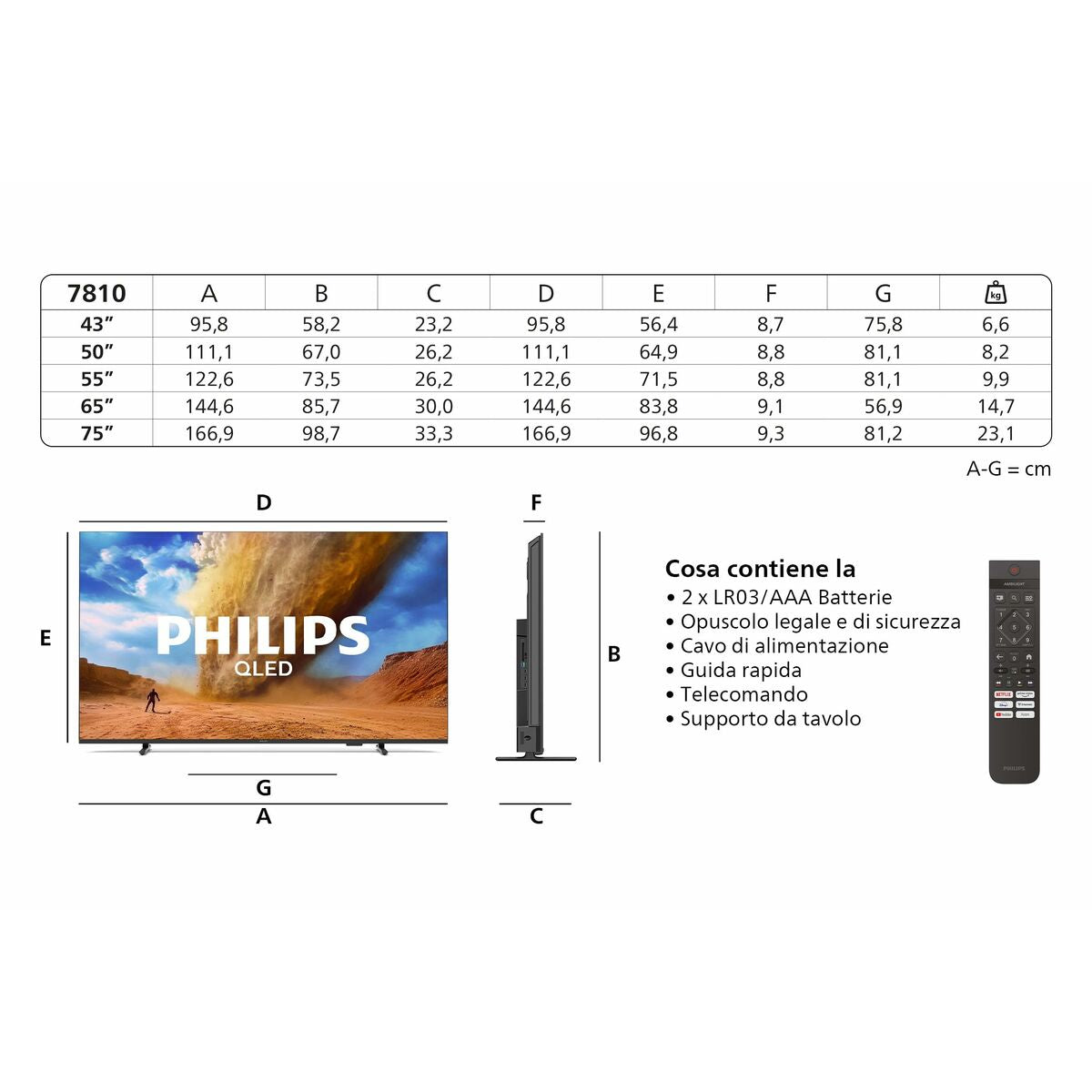 Smart TV Philips 75PUS7810/12 4K Ultra HD 75" LED