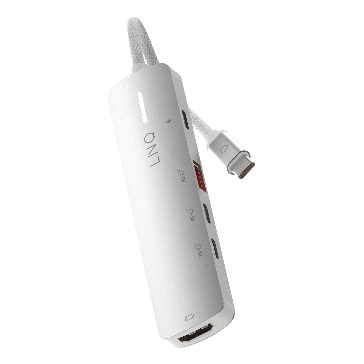 USB Hub Linq Byelements LQ49051 White Grey