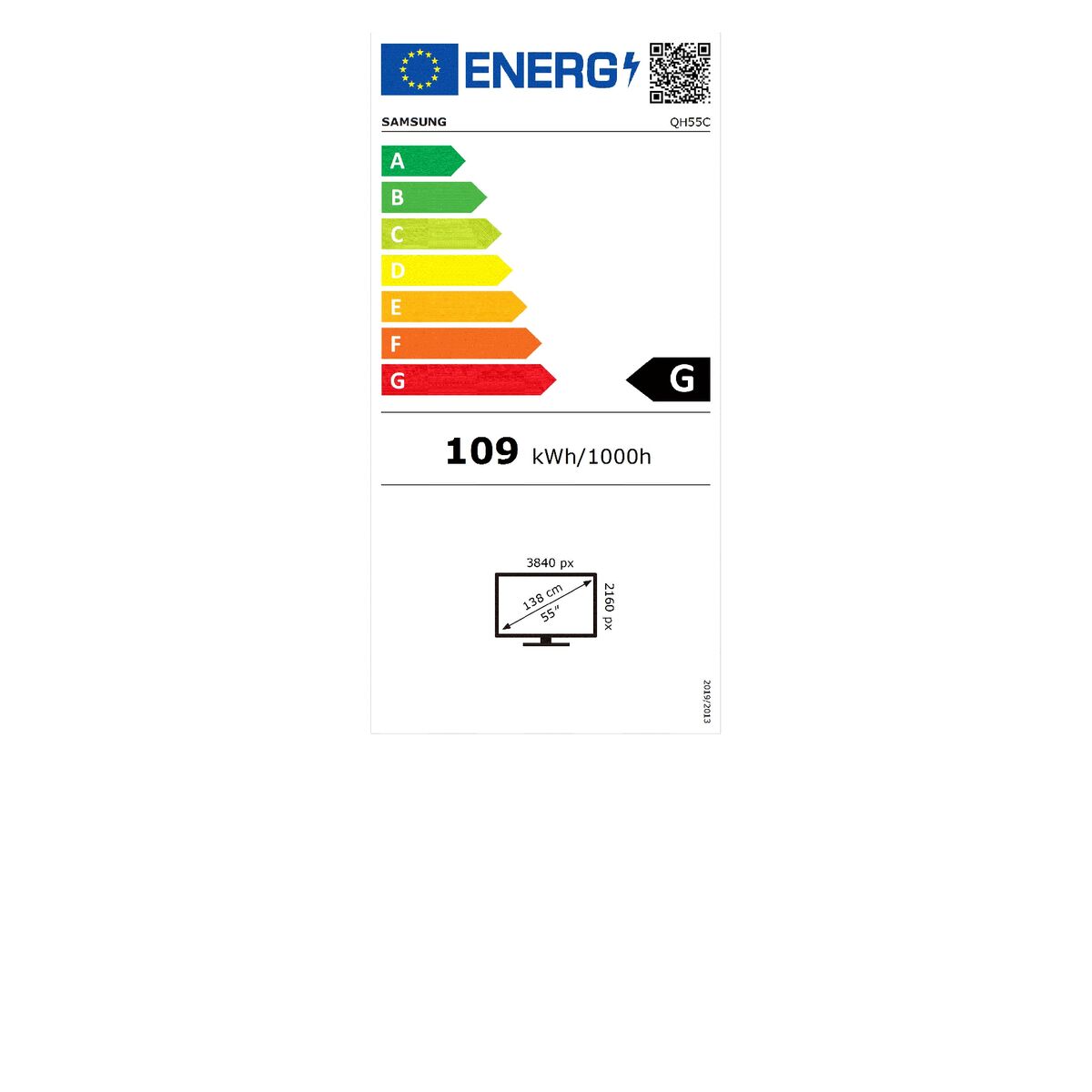 Videowall Monitor Samsung QH55C 4K Ultra HD 55"