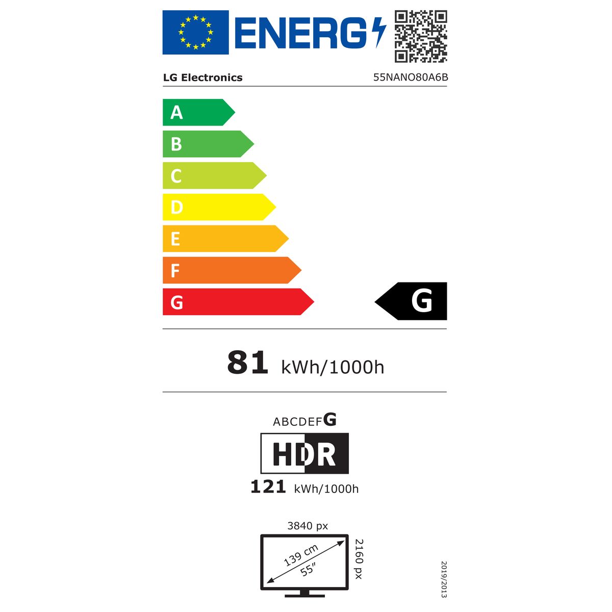 Smart TV LG 55NANO80A6B.AEU 55" 4K Ultra HD LED HDR D-LED NanoCell