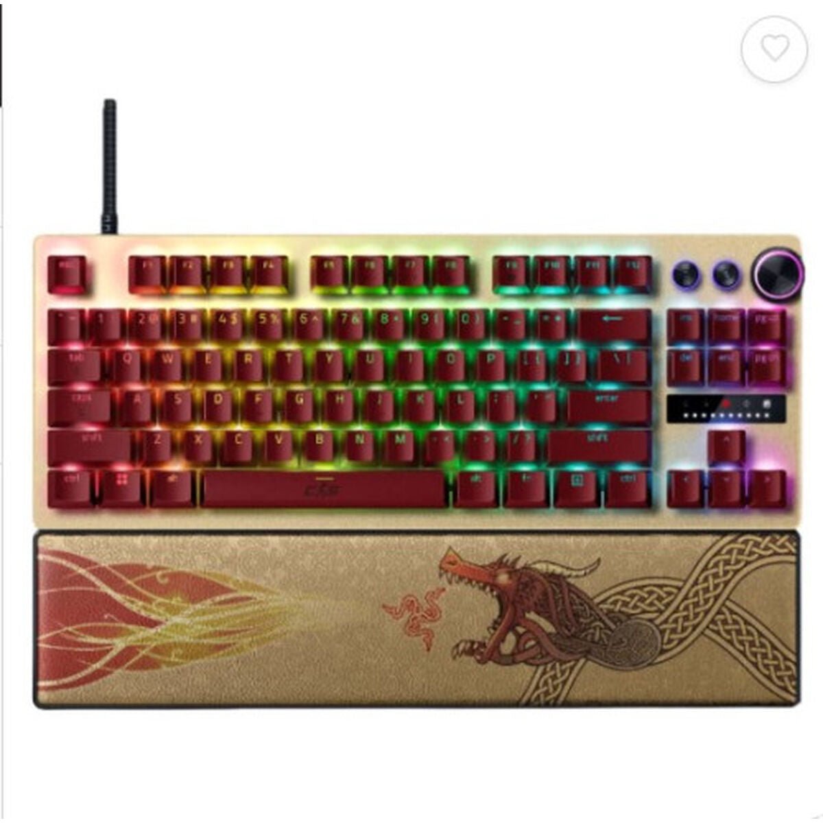 Gaming Keyboard Razer HUNTSMAN V3 PRO (USA) TENKEYLESS COUNTER STRIKE 2 ED Black Qwerty US