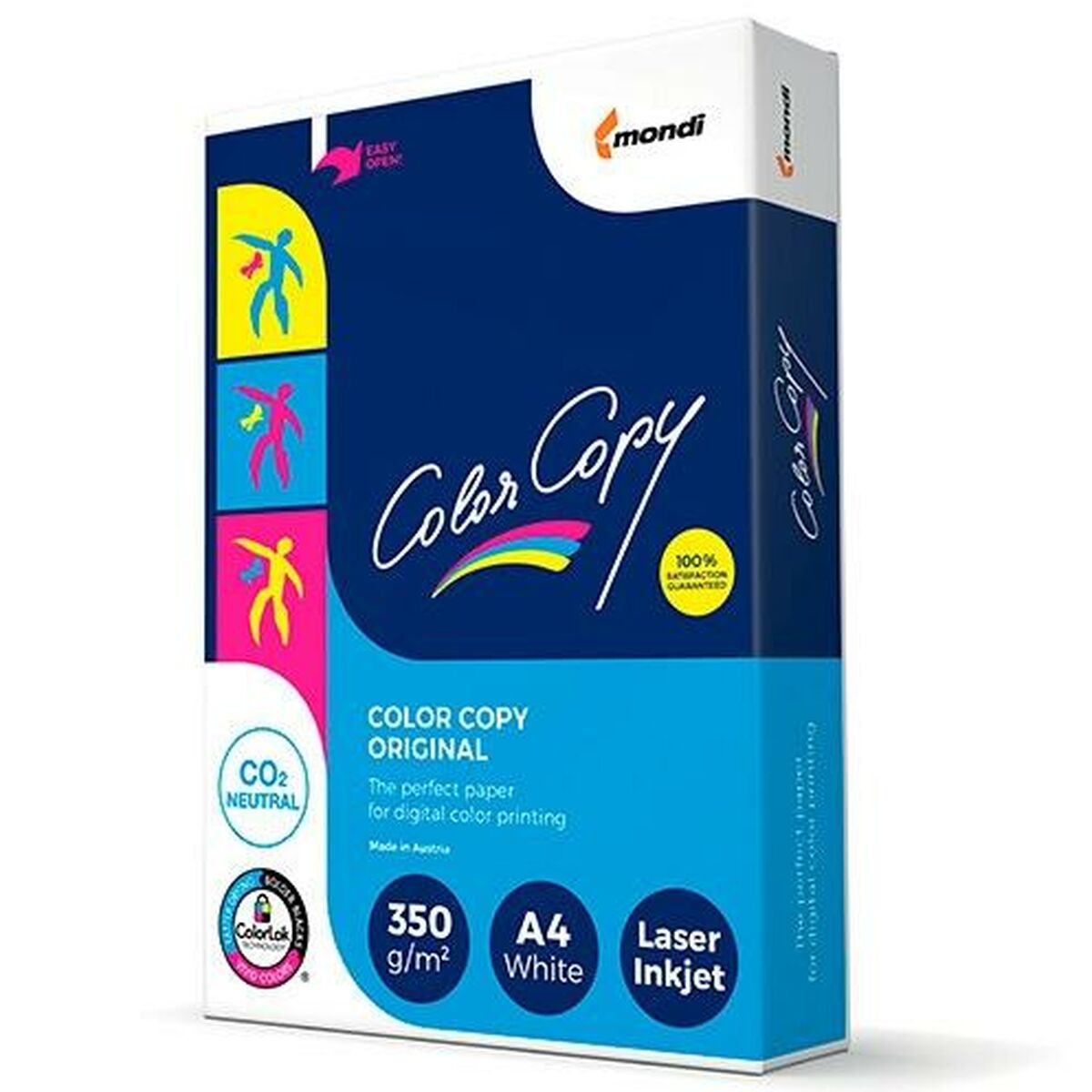 Printer Paper Color Copy Original White A4 125 Sheets (5 Units)