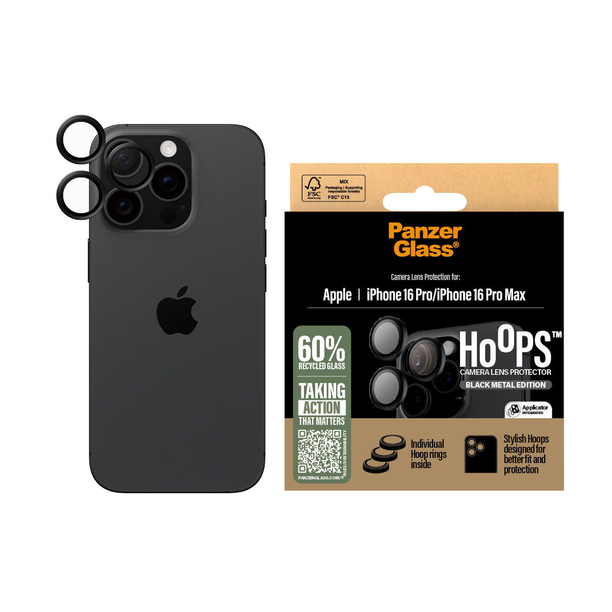 Mobile Screen Protector Panzer Glass iPhone 16 PMACCS Apple