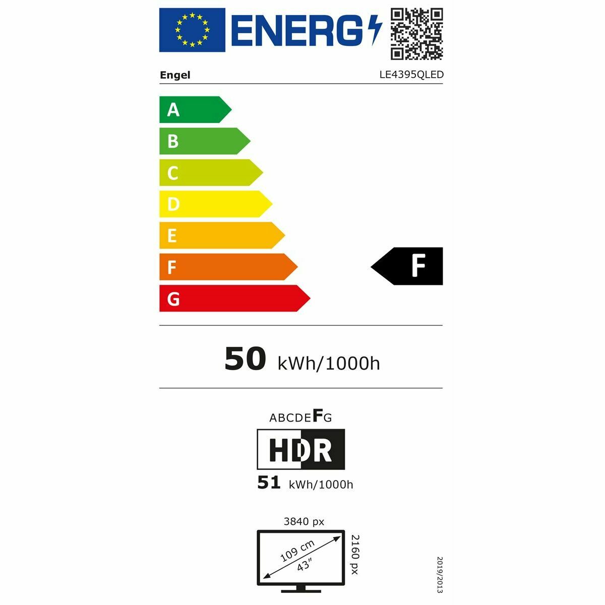 Smart TV Engel LE4395QLED   43 4K Ultra HD 43" QLED