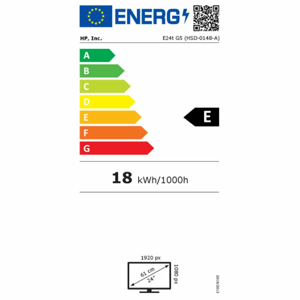 Monitor HP 6N6E6AA#ABB Full HD LED 23,8"