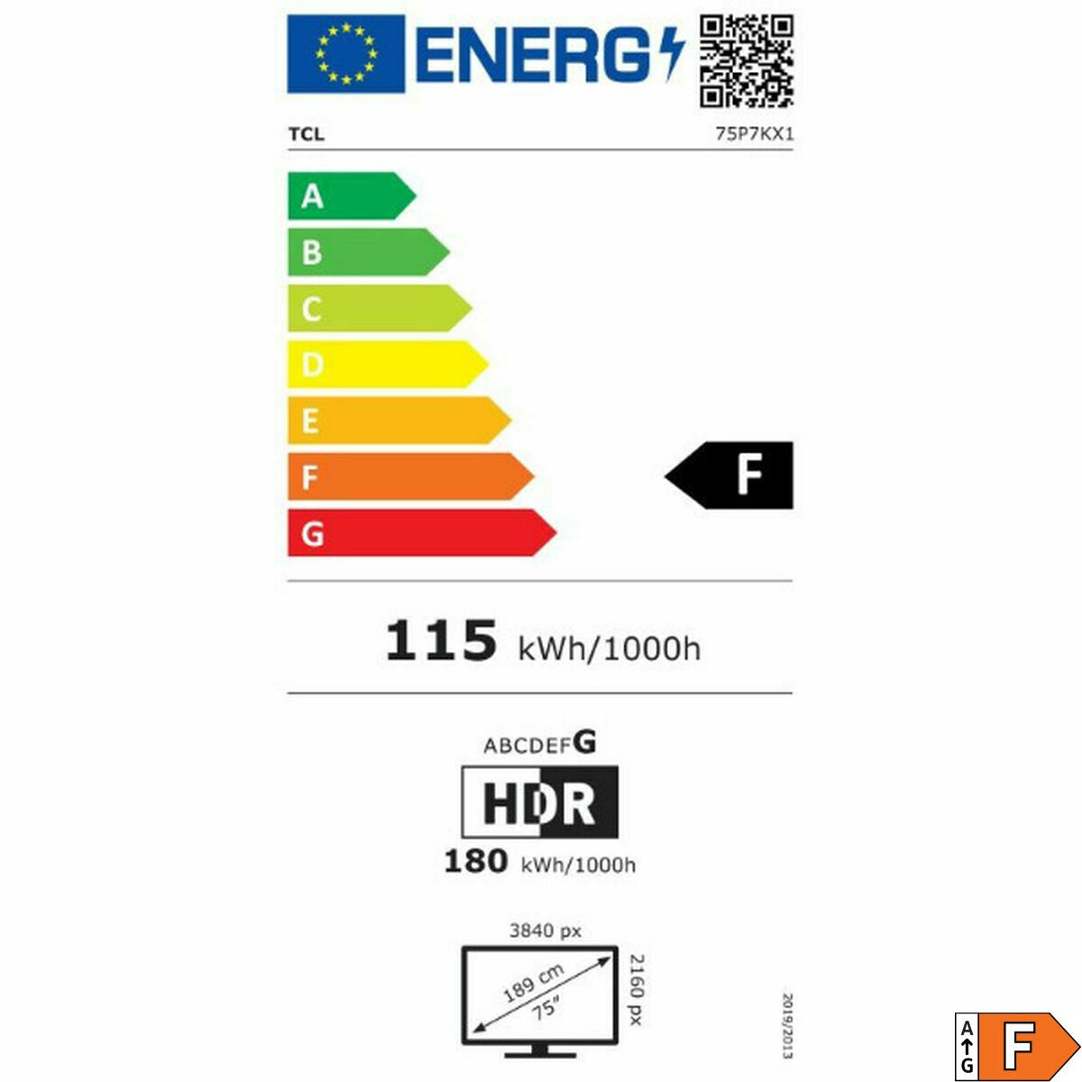 Smart TV TCL 75P7K 75" 4K Ultra HD HDR QLED